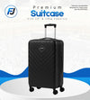 Lightweight 4-Wheel Suitcase (24”) – Spacious 26kg Capacity, Durable Build & Smooth Travel Comfort with Free Shipping
