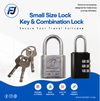 Travel Suitcase Lock – Compact Key & Combination Lock for Safe and Secure Luggage Protection