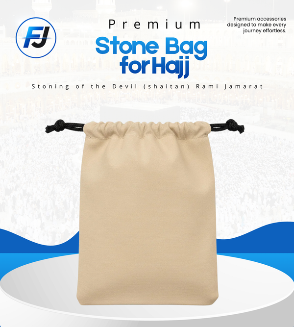 Stone Bag for Hajj – Convenient Pouch for Rami al-Jamarat (Stoning of the Devil) Ritual