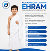 Khaddar Cotton Ihram for Boys (Ages 1–12) – Lightweight, Breathable & Ideal for Hajj & Umrah