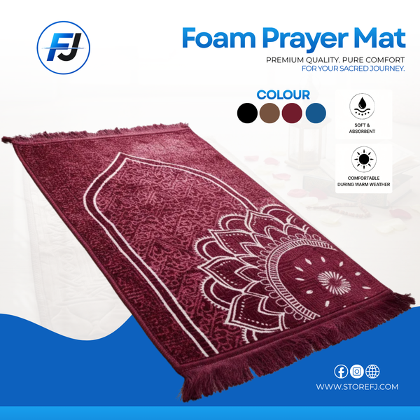 Beautiful Foam Prayer Mat – Soft Cushioned Comfort Mat for Joint Support & Peaceful Prayer