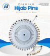 Hijab Pins – 40 Elegant Pearl Pins on Wheel | Never Lose Pins or Mix Up Colors Again