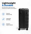 Lightweight 4-Wheel Suitcase (24”) – Spacious 26kg Capacity, Durable Build & Smooth Travel Comfort with Free Shipping