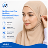 Hijab Pins – 40 Elegant Pearl Pins on Wheel | Never Lose Pins or Mix Up Colors Again
