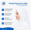 Simple & Easy Ihram Hijab for Hajj & Umrah – Elegant Lace Design for Comfort & Modesty