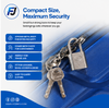 Travel Suitcase Lock – Compact Key & Combination Lock for Safe and Secure Luggage Protection
