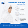Simple & Easy Ihram Hijab for Hajj & Umrah – Elegant Lace Design for Comfort & Modesty