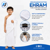 Khaddar Cotton Ihram for Boys (Ages 1–12) – Lightweight, Breathable & Ideal for Hajj & Umrah