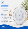 Hijab Pins – 40 Elegant Pearl Pins on Wheel | Never Lose Pins or Mix Up Colors Again
