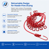 Cloth Hanging Rope – Strong, Tangle-Free & Retractable Clothes Drying Rope for Indoor & Outdoor Use