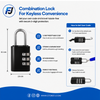 Travel Suitcase Lock – Compact Key & Combination Lock for Safe and Secure Luggage Protection