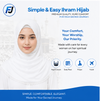 Simple & Easy Ihram Hijab for Hajj & Umrah – Elegant Lace Design for Comfort & Modesty