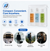Fragrance-Free 3-in-1 Care Kit – Shampoo, Face & Hand Wash, and Body Lotion (4×100ml) | Gentle, Ihram-Safe & Hydrating Travel Set