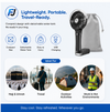 Portable Misting Fan – Rechargeable Fine Mist Cooling Fan for Hajj, Umrah & Travel | Lightweight & Cordless Use