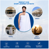 Premium Men's Cotton Ihram with Buttons – Breathable Comfort, Secure Fit & Shariah-Compliant Design 🕋
